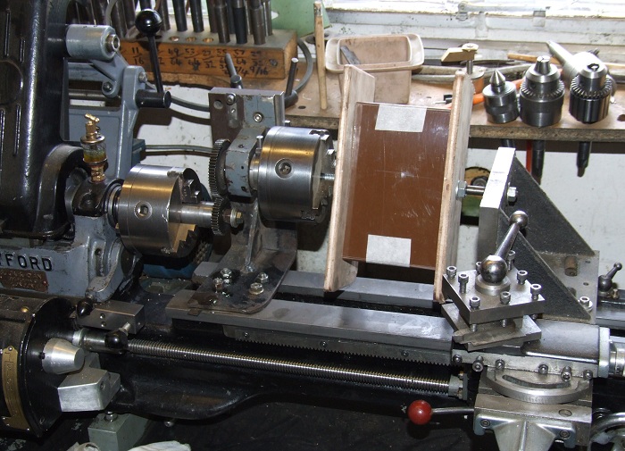 winding a ballast coil on the lathe