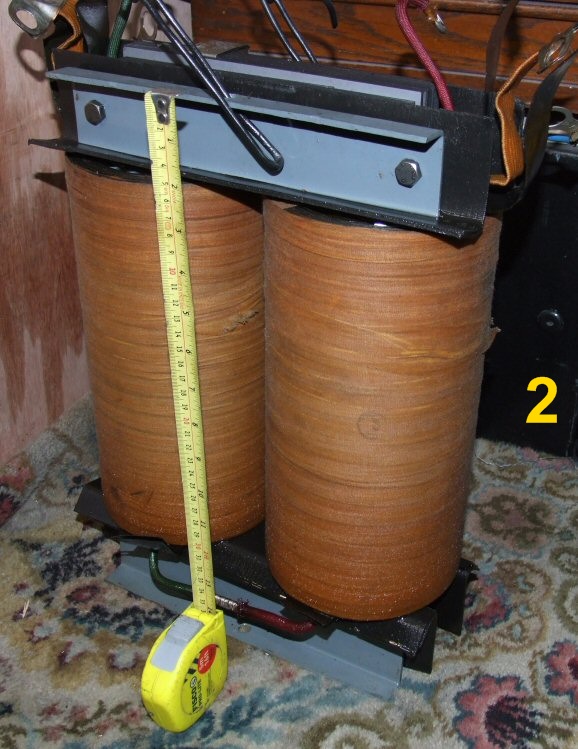 Pole distribution transformer inside