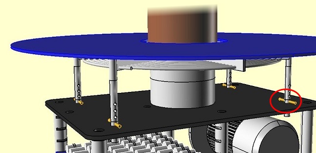 Tesla coil primary in CAD drawing