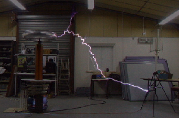 10 foot tesla coil arc