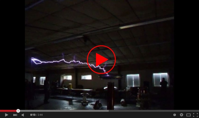 youtube video of tesla coil running