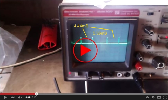 Video showing the correct SRSG waveform